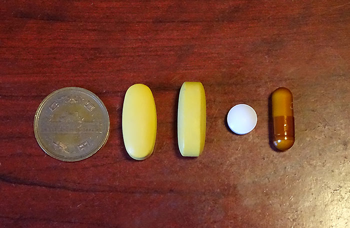 アナバイトの錠剤のサイズ感